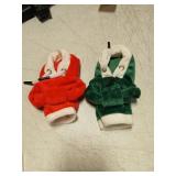 Holiday Gear Shift Cover Set - Red and Green