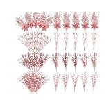 Rose Gold Glitter Floral Spray Picks