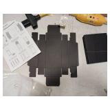 Black Drawer Boxes With Folding Instructions Set Of 12