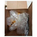 Set Of 12 Plastic, Fillable, Fillable, Christmas Tree Ornaments