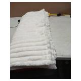 White Faux Fur Throw Blanket