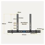 Mounting Dream Soundbar Mount Sound Bar TV Bracket with Holes/Without Holes, Non-Slip Base Holder Extends 3.4" to 6.1", Up to 20 LBS, Safe and Easy to Install MD5425