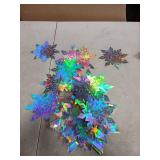Holographic Snowflake Decorations Set Assorted Sizes