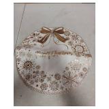 Round Gold Placemats Set of 6 Tablemats Round 15 inch Vinyl Place Mats Table Setting Kitchen Table Mats for Dining Table Christmas Party Decorative