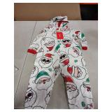 Santa Claus Holiday Pajama Jumpsuit 12-18 Months