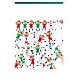 JOYIN 24 PCS Christmas Wall Sticky Climbing Man Stretchy Toys, 4 Designs Sticky Hand Climbers and Window Climber for Kids Gift, Xmas Party Favors, Goodie Bag Stuffers, Stretchy Toys