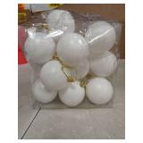 White Christmas Ball Ornaments Set 18