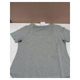 Basic Gray Cotton Bodysuit XXL