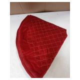 Red Christmas Tree Skirt 35in