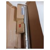 TONIAL Curtain Rods 32 to 86 Inch(2.6 to 7.2 ft), Telescoping Splicing 3/4 Single Rods for Windows 54 to 82 Inch(4.5 to 6.8 ft) Decorative Drapery Rod with Acrylic Diamond Finial, Nickel