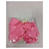 DEEKA 2 PCS 6" Big Hand-made Grosgrain Ribbon Solid Color Hair Bows Alligator Clips Hair Accessories for Little Teen Toddler Girls Kids Set of 2 -Hot Pink
