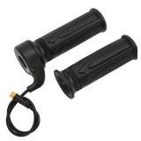 AaiLucky 20X Full Twist Throttle Grip for EBike, 12V-72V Electric Bike Twist Throttle, Right Hand Mount Scooter Throttle, MTB Motorcycle Speed Accelerator with 3 PIN Waterproof Connector