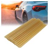 X AUTOHAUX 20 Pcs 11mm x 270mm Hot Glue Sticks Auto Body Paintless Dent Removal Repair Yellow for Car
