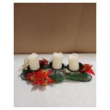Christmas Decor Battery Operated Candles on Holder