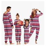 Family Holiday Nordic Pattern Pajama Set Size 6-9 Months