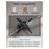 PERLESMITH Full Motion TV Wall Mount for 26-60 Inch TVs, TV Mount with Articulating Arms Swivels Tilt Extension - Wall Mount TV Brackets VESA 400x400 Fits LED LCD OLED 4K TVs Up to 77 lbs