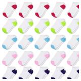 SPTRAMLE Kids Ankle Socks - 25 Pairs Half Cushion No Show Socks Set for Toddlers & Kids (2-4 Years Old), Boys & Girls