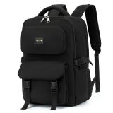 XQXA Travel Backpack For Women Men Flight Approved, Carry on Backpack Bag Luggage, Personal Item Backpack Bag, Laptop Backpack Casual Daypack for travel, work, daily life, business trips (Black)