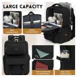 XQXA Travel Backpack For Women Men Flight Approved, Carry on Backpack Bag Luggage, Personal Item Backpack Bag, Laptop Backpack Casual Daypack for travel, work, daily life, business trips (Black)