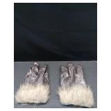 Spooktacular Creations Wolf Claws Short Gloves, Halloween Werewolf Hands Gloves With Claws for Adult Boys Girls Halloween Costume Accessory Cosplay Props