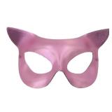 Fuguibadn Adults Mirror Mask Shiny Disco Bar Party Prom Ball Mask Glitter Masquerade Face Mask Cover Costume Accessory (07-Pink, One Size)