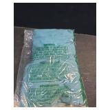 Blouses for Women Dressy Casual 3/4 Length Sleeve Womens Tops for Work School Outfits for Teachers V Neck T Shirts Blue Green XXL