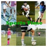 YMYDYFC Toddler Soccer Socks Girls Soccer Sock For Youth Baseball Softball Tee-ball Knee High 1-10T 4 Pack White/Pink/Rose Pink/Black Stripe