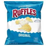 Ruffles Original Potato Chips Snack Chips  1 Ounce Bags  40 Count Multipack