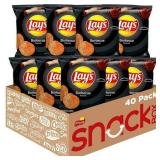 Lay s Potato Chips Barbecue Flavored Snack Chips  1 oz Bags  40 Count Multipack