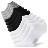 Amutost Ankle Socks Womens Athletic Running Comfort No Show Low Cut Cushioned 6 Pairs