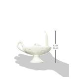 Prestige Medical Large Ceramic Florence Nightingale Graduation Lamp with Wax Candle (Color: Off-White)