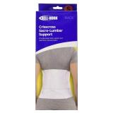 Bell-Horn Crisscross Lumbosacral Lower Back Support Brace, Small (Waist: 24\" - 30\")