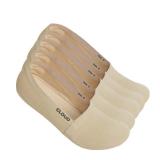 Cloud Organic Terry No Show Socks Non Slip Loafer Sneaker Flats Boat Shoe Invisible Low Cut Cotton Socks For Men and Women Organic Beige_5Pack