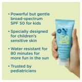 Blue Lizard Kids Mineral SPF 50 Sunscreen Lotion, 100% Mineral, Childrenâs Sunscreen, Water-Resistant Formula, Paraben-Free, Fragrance-Free, 3 fl oz