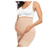 Peauty Fall Maternity Dress Baby Shower Dress Belly Support Maternity Shapewear Fall Winter Pregnancy Clothes Pregnancy Underwear Belly Bands for Pregnant Panties Gender Reveal Dresses(Nude M)