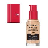 Covergirl Outlast Extreme Wear 3-in-1 Full Coverage Liquid Foundation, SPF 18 Sunscreen, Ivory, 1 Fl. Oz.