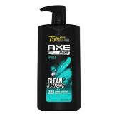 Axe Apollo Moisturizing 2-in-1 Shampoo and Conditioner  Sage and Cedarwood  28 fl oz (SMALL HOLE IN BOTTLE, HAS BEEN TAPED)