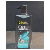 Axe Apollo Moisturizing 2-in-1 Shampoo and Conditioner  Sage and Cedarwood  28 fl oz (SMALL HOLE IN BOTTLE, HAS BEEN TAPED)