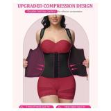 SHAPSHE Waist Trainer for Women, Tummy Control Sports Girdle, Workout Body Shaper with Adjustable Shoulder Strap, XL