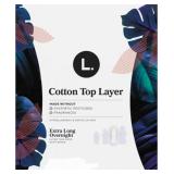 L. Pads Ultra Thin Cotton Top Layer Overnight 24 Count