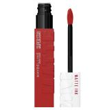 Maybelline Super Stay Matte Ink Liquid Lipstick Makeup, Long Lasting High Impact Color, Up to 16H Wear, Hustler, Red Brown, 1 Count, Packaging May Vary