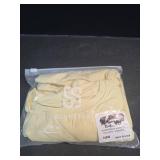 SUUKSESS Women Double Line Short Sleeve Bodysuit Crew Neck Thong Body Suit Shirts Basic Tops (Pale Yellow, XS)