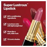 Revlon Super Lustrous Lipstick, Creamy Formula For Soft, Fuller-Looking Lips, Moisturized Feel, 619 Rose & Shine, 0.15 oz