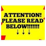 Attention!!! Please Read Below For Transport Information and Hours!!!