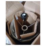 Zainab 19.5 in. Brushed Steel Table Lamp