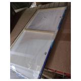 Shoci Large Landscape Wall Art - Indigo Sea of Flower Canvas Picture for Living Room Blue Wildflower Field Painting Print Decor Rustic Natural Scenery Artwork Wall Art for Bedroom Decoration 24\" X 48