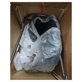 Essen 29.5 in. Solid Back Black and Bronze Plywood Frame Barstool with 100% Polyester Seat