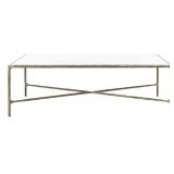 Safavieh Jessa Round Coffee Table with Open Shelf, White Brass