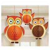 Honeycomb Owl Hanging Decorations