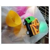 Set of Easter Eggs with Emergency Vehicle Toys